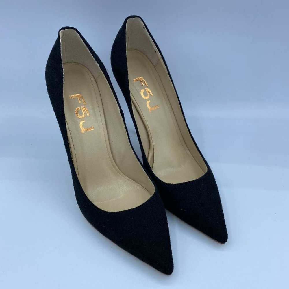 FSJ Women Formal Stiletto High Heels Pumps Pointed - Picture 9 of 12